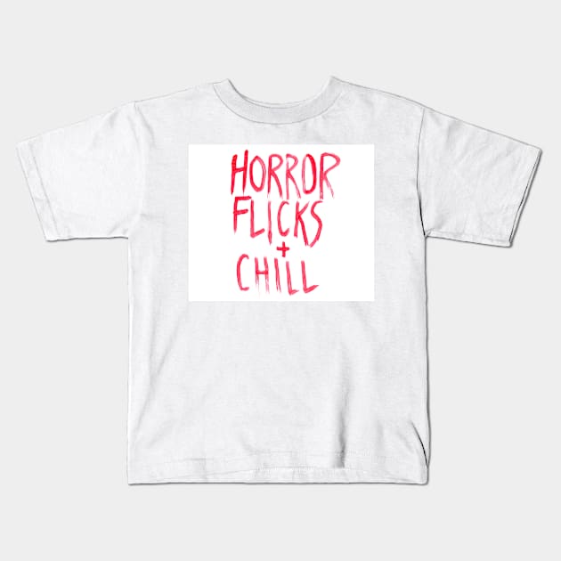 Horror Flix+Chill Kids T-Shirt by DarkArtiste